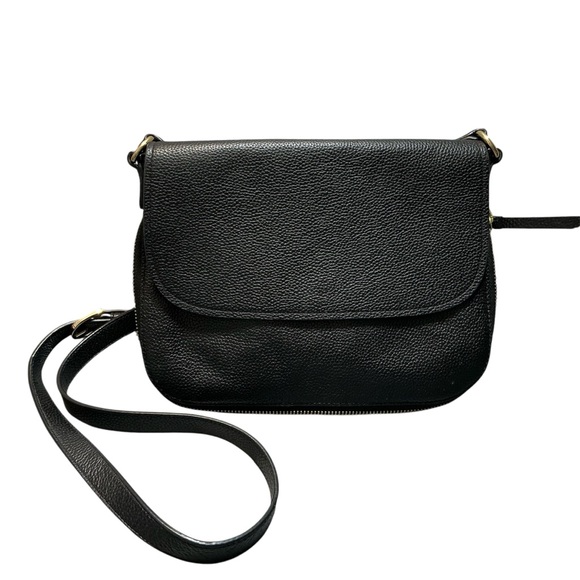 Nordstrom Bella Crossbody Leather Black Pebble - Picture 1 of 11